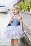 Super Duper Tutu/Cape/Mask Set - Pink/Blue