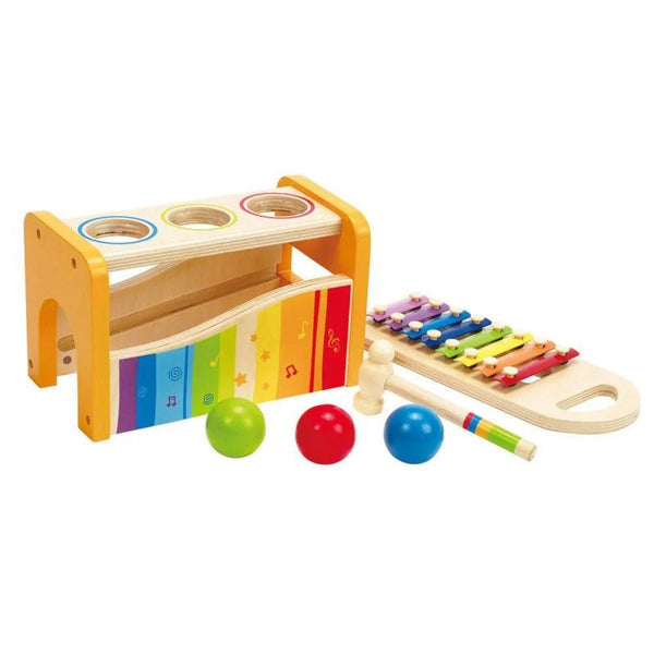 Hape Pound & Tap Bench with Slide Out Xylophone