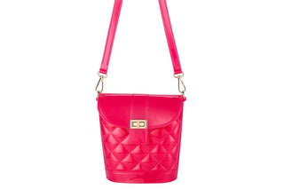 Hot Pink Quilted Jelly Crossbody