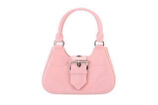 Jelly Top Handle Small Purse with Belt Latch - Pink