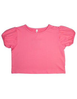 Honesty Pastel Pink Puff Sleeve Top