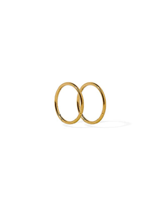 Linny Co. Huggie Infinity Hoop Earrings Ava Gold 12mm
