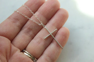 Laalee Silver Cross necklace