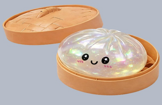 Rainbow Mystery Crystal Water Squishy Bun