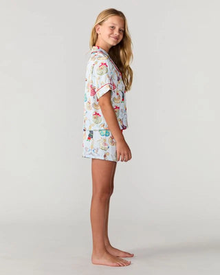 Sunshine Society Kids Christmas 12 Days Silky Set