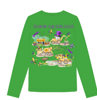 Belle Cher Mardi Gras L/S Tee - Throw Me Something Mister