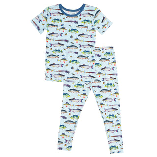 Macaron+Me Go Fish Bamboo 2Pc Pajamas