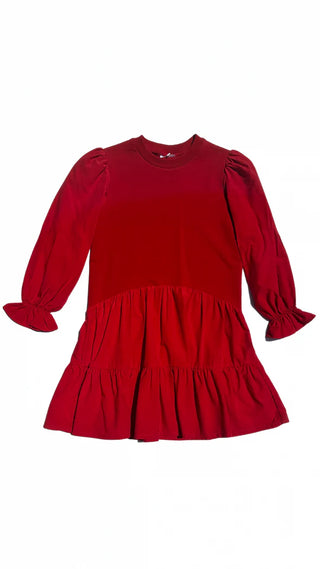 Pleat Collection Cece Dress - Red