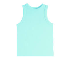 Suzette High Neck Ribbed Seamless Tanktop