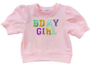 Lulu Bebe Bday Puff Pink Shirt