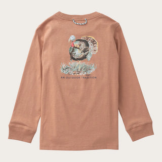 Prodoh Kids Long Sleeve Cotton Pocket T-shirt - Mocha Mousee