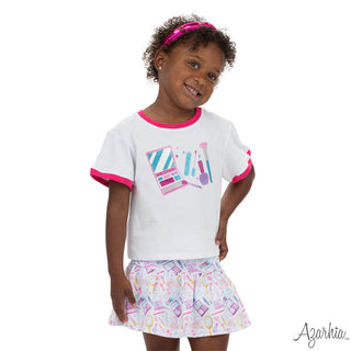 Azarhia Ringer Boxy Tee- Glitter Make Up