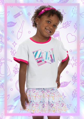 Azarhia Ringer Boxy Tee- Glitter Make Up