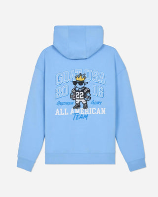 GOAT USA Carolina Blue Gridiron Hooded Sweatshirt