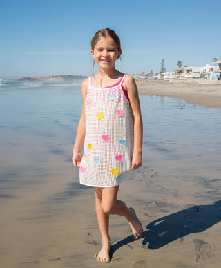 PQ Swim White Olivia Hearts Cover Up