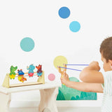 Janod Applepop Wooden Knock Them Over Game