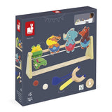 Janod Applepop Wooden Knock Them Over Game