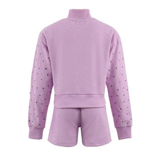 Lola and the Boys Lavender Sparkle Short Set