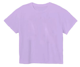 Azarhia Solid Boxy Tee - Lavender