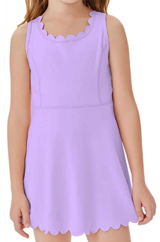 Azarhia Scallop Dress- Lavender