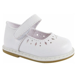 Baby Deer Laynie White Leather Mary Jane Shoes