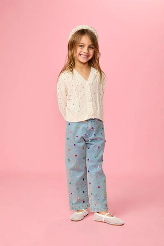 Mini Dreamers Leah Crystal Cardigan