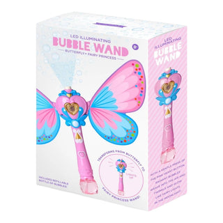 Fairy Butterfly Led Illuminating Bubble Wand Blower