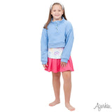 Azarhia Oversized Quarter Zip Cropped Sweatshirt