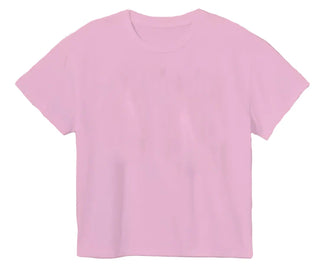 Azarhia Solid Boxy Tee - Pink