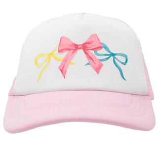 Azarhia Bright Bows Pink Trucker Hat