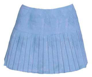 Azarhia Mini Pleated Skort - Light Blue Shimmer