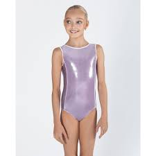 Meg Spliced Tank Leotard - Lilac