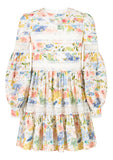 Marlo Kids Lina Floral Embroidered Mini Dress