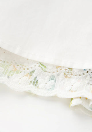 Marlo Kids Lina Floral Embroidered Mini Dress