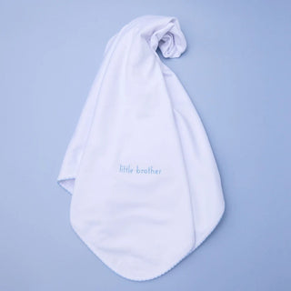 Magnolia Baby Little Brother Embroidered Receiving Blanket