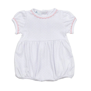 Magnolia Baby Mini Dots Pink Short Sleeve Girl Bubble