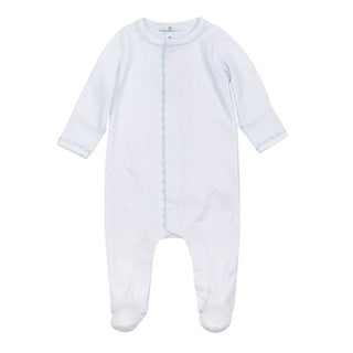 Magnolia Baby Mini Dots Blue Footie