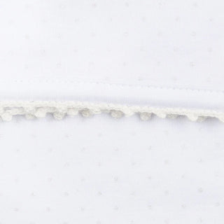 Magnolia Baby Mini Dots White Gathered Gown