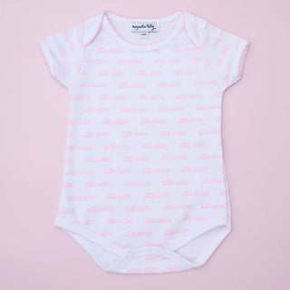 Magnolia Baby Little Sister Pink Printed Bodysuit