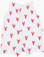 Angel Dear Lobster Muslin Shortie Sleeveless Romper