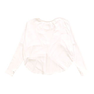 T2LOVE L/S Open Back Fashion Top - White