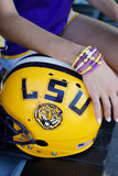 LSU Tigers Enamel Silicone Bali Bracelet