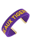 LSU Tigers Resin Cuff Bracelet