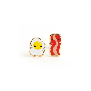 Luxcups Creative Eggs and Bac-y Earrings