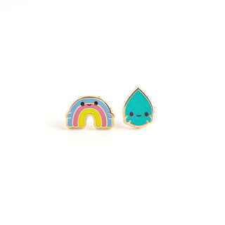 Luxcups Creative Rainbow Buds Earrings