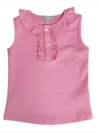 Little Threads Positano Fuschia Pima Cotton Top