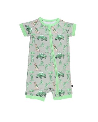 Lev Baby Major Shorts Zippered Romper