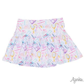 Azarhia Gathered Skort - Makeup Collage