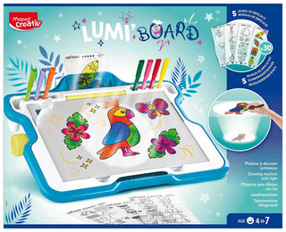 Creativ Lumi'Board Portable Drawing Station 64 Piece Kit