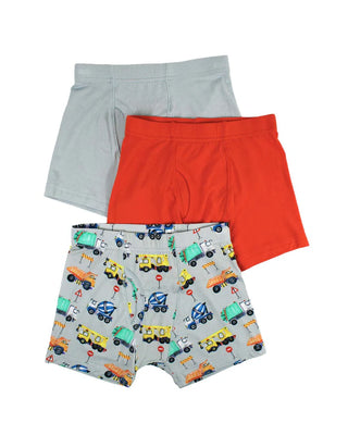 Lev Baby Mark Boy's Briefs Set (Box of 3) - Construction Trucks